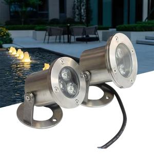 Venta al por mayor 3W IP68 RGB Piscina Luz Subacuática LED Fuente Luz Acero Inoxidable Pequeña Piscina Luz - Product Image 1