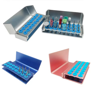 10 16 24 40 fori porta blocchetto dentaria scatola di disinfezione autoclavabile sterilizzatore FG/RA/CA Burs odontoiatria materiali di laboratorio - Product Image 4