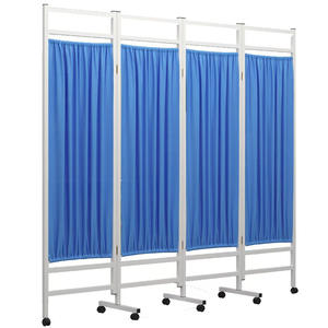Biombo Médico Plegable con Ruedas y Cubierta de Tela, Diseño Deslizante y Móvil, para Hospitales, Clínicas y Salones de Belleza - Product Image 2