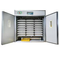 Incubateur électrique entièrement automatique 12v Dc 110v 220v Ac, incubateur à œufs 2000 œufs, poulet