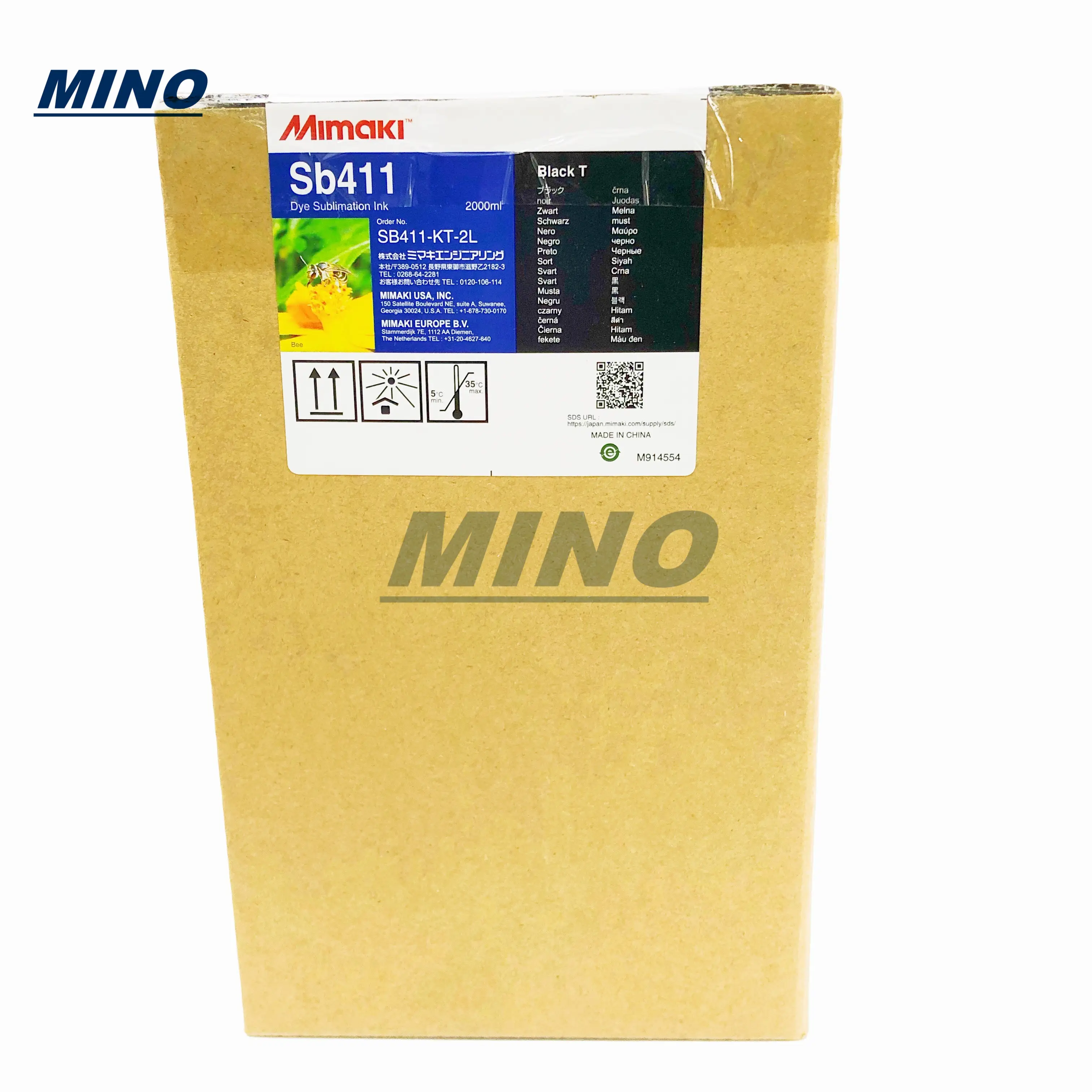 Inchiostro Mimaki SB411 da 2000ml con chip sb411 per stampante TS300P-1800,JV150,JV300, 6 colori