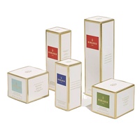 Boîtes pliantes en papier ivoire pour emballages cosmétiques de crème pour le visage avec impression de logo personnalisée