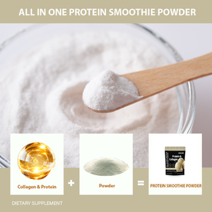 שייק יופי למבוגרים בטעם וניל, משקה דיאטטי, אבקת חלבון מי גבינה אורגני, פפטידי קולגן, קרם. - Product Image 4