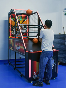 Máquina de Baloncesto Arcade Operada con Monedas para Adultos, Personalizada de Fábrica, Venta al por Mayor, Fabricada en Metal con Proyector - Product Image 5