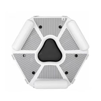 Dock flottant modulaire gonflable directement de l'usine, système de quai gonflable hexagonal en PVC DWF pour les sports nautiques