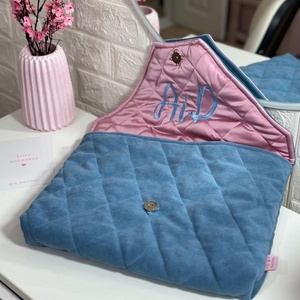 Housse élégante matelassée en velours pour ordinateur portable, étui souple pour ordinateur, avec rabat magnétique, protection pour ordinateur portable, pour le travail et les voyages - Product Image 1