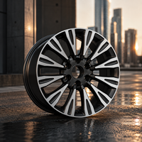 Jantes en alliage forgé noir neuves pour le marché secondaire 20x8.0 6x139.7 à rayons multiples pour Patrol SUV