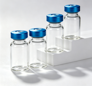 Botellas de aluminio azul vivo con tapa transparente de borosilicato, mini frascos de vidrio herméticos para muestras de productos diarios y empaques de regalo. - Product Image 6