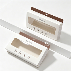 Small Batch Custom Logo Lingerie Packaging Boxes, Windowed White Cardboard Folding <b>Display</b> Boxes for Underwear and Bras - Product Image 6