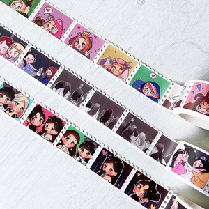 Décoration artisanale européenne, <span class=keywords><strong>timbre</strong></span> postal découpé, rubans washi pour planificateur - Product Image 3