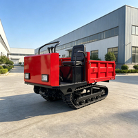 Mini-chargeuse sur chenilles diesel haute performance avec benne, boîte de vitesses et roulement, capacité de benne 1,5 tonne, garantie 1 an sur le moteur