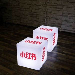 Mini veilleuse carrée personnalisée avec logo, vente en gros, décorations de Noël, lumière LED en forme de cube, éclairage de siège - Product Image 4