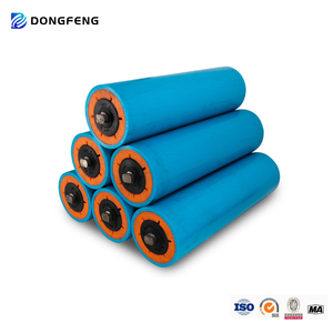 东风低噪音钢制输送滚轮托辊，用于矿山输送带系统 - Product Image 1