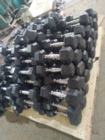 Haltères hexagonaux, équipement de fitness commercial, usage commercial, haute qualité, exercices en salle, salle de sport à domicile
