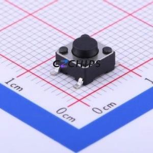 TS-1102S-C-A-B Tactile Switch SMD-4P,6x6mm Switch Single Pole Single Throw Round Button 2.6N Vertical Mount - Product Image 1