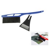 Brosse à neige multifonctionnelle pour voiture en acier inoxydable et plastique, grattoir à glace, 55 cm, pour utilisation sur les vitres, couleur rouge/bleu/vert