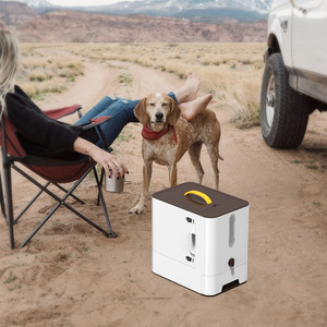 Pet Food Feeder <b>Storage</b> <b>Box</b> 50L Removable Bowl For Cats And Dogs Automatic Feeding Machine With Us Plug - Product Image 2