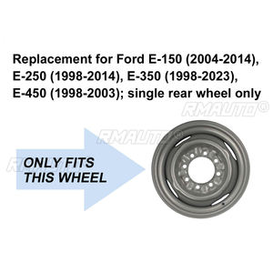 1 Uds. Para Ford E-Series Van 1997-2023 E150 E250 E350 E450 <span class=keywords><strong>tapacubos</strong></span> cubierta de rueda resistente plata 16 pulgadas reemplazo 7030AMS - Product Image 3
