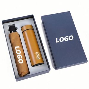 Custom Stainless Steel Umbrella & Tumbler <b>Gift</b> <b>Set</b> with Digital Printing-Branded Corporate Giveaways for Events & Promotions - Product Image 1