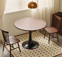 Ensemble de tables basses modernes rondes en bois massif et panneaux de densité, réglables, écologiques et durables, pour salon, bureau à domicile, hôtel