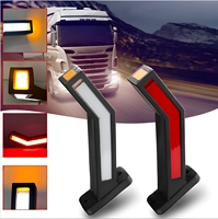 Feu de gabarit latéral 12V LED en forme de flèche, économe en énergie, longue durée de vie, durable, étanche, pour remorques et camions