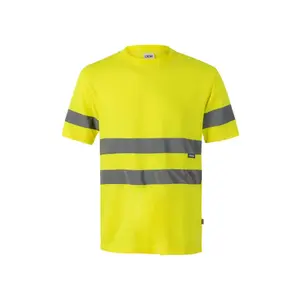 Comfort Fit Short Sleeve Hi Vis Safety Shirts Electrical Maintenance Safety Reflective Shirts