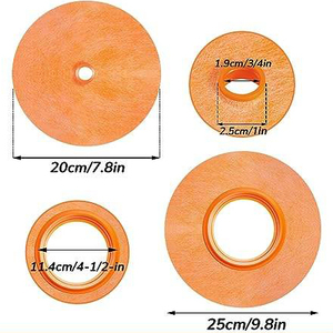 Schluter <span class=keywords><strong>Kerdi</strong></span> 4 \ "Naranja impermeable PP/PE membrana tubo Collar 3mm grueso sello de válvula mezcladora para plomería - Product Image 3