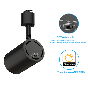 Bề mặt gắn kết LED Home chiếu sáng thương mại ứng dụng khác nhau di chuyển theo dõi ánh sáng nhôm Đèn trần - Product Image 4