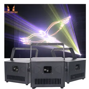 New Technology DMX512 Control 2W RGB 1900 patterns Animation 3D Laser Light for Wedding Party Club Stage