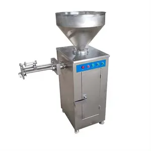 Making Machine Vacuum Sausage Filler Stuffer For Sale Sausage Making Sausage Stuffer With Twisting Function Knotting Machine