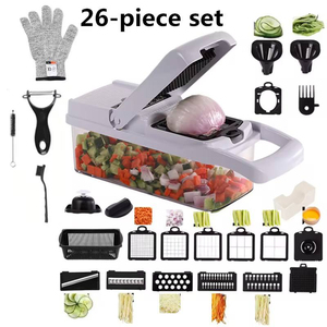 26 in 1 Manual Mandoline Fruit <b>Vegetable</b> Cutter Onion Dicer Veggie Slicer <b>Vegetable</b> <b>Chopper</b> <b>for</b> Kitchen Peelers - Product Image 2