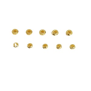 Perles facettées en forme de roue plaquées or, 6mm, perles espacées, pour la fabrication de bijoux, bracelets, colliers, accessoires, DIY - Product Image 5
