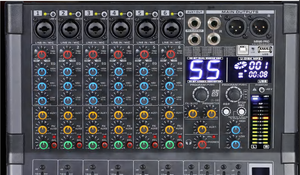 Mezclador de potencia profesional de 4/6/8 canales Bluilt-in Class AB 170W amplificador 99dsp + <span class=keywords><strong>MP3</strong></span> ++ controlador de <span class=keywords><strong>Dj</strong></span> de grabación de computadora - Product Image 2
