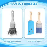 Housse de protection réutilisable en silicone personnalisée pour pinceaux – Solution de rangement anti-usure et portable