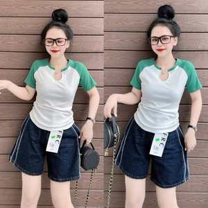 T-shirts pour femmes Esthétisme Naturel Odm Casual Emballage personnalisé Fabricant du Vietnam - Product Image 3