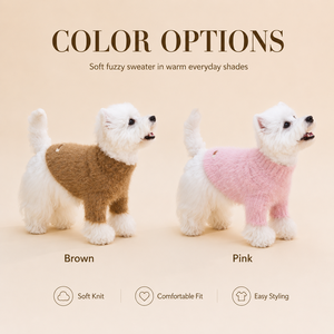 Pulls pour chiens et chats personnalisés en gros, doux et chauds, vierges pour sublimation, avec motif torsadé, vêtements et accessoires pour animaux de compagnie, OEM personnalisé - Product Image 2