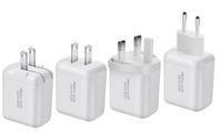 Chargeur rapide 45W double A + C pour téléphone portable Adaptateur USB PD Qc3.0 PD pour téléphone portable Adaptateur portable pour téléphone