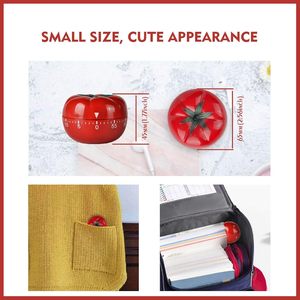 टमाटर टाइमर इलेक्ट्रॉनिक रसोई टाइमर अनुस्मारक पोमोडोरो यांत्रिक उलटी गिनती अलार्म रसोई खेल टाइमर - Product Image 4