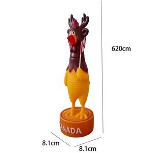 Juguete de PVC de rebote lento con forma de alce divertido, con música de gallina Lala, para descompresión creativa y alivio del estrés, para todas las edades. - Product Image 5