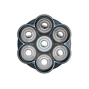 Cuyon chuyên nghiệp <span class=keywords><strong>7D</strong></span> người đàn ông của máy cạo râu mới đến 7 thép không gỉ 7500rpm mặt đầu dao cạo IPX6 có thể giặt LCD hiển thị cho khách sạn - Product Image 3