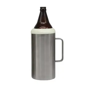 40 unzen glas bier flasche halter Stainless Steel Insulated Can Cooler halter mit griff Portacaguamon 1.2 Lts Porta caguama