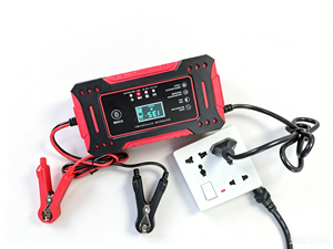 <span class=keywords><strong>Chargeur</strong></span> de batterie de voiture intelligent 12V 6A, <span class=keywords><strong>chargeur</strong></span> automatique, écran LCD, LiFePO4, batterie au plomb-acide GEL, moto, camion - Product Image 2