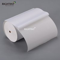 Materiales Autoadhesivos en Rollo para Flexografía, Películas de Papel, Materiales Autoadhesivos, Película Autoadhesiva de Polipropileno Blanco