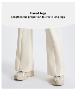 Mallas acampanadas de yoga para gimnasio, ropa deportiva informal transpirable con cordón en <span class=keywords><strong>la</strong></span> <span class=keywords><strong>cintura</strong></span>, tejido de costura, antiolor, para yoga, para deporte, <span class=keywords><strong>a</strong></span> <span class=keywords><strong>la</strong></span> moda, al aire libre - Product Image 3