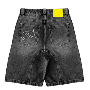 <span class=keywords><strong>Shorts</strong></span> di Jeans Larghi Casual Stile Streetwear da 5 Pollici da Uomo con Lavaggio Vintage Effetto Invecchiato - Product Image 5