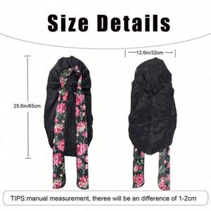 Gorro de Satén para Mujer, Diseño Elegante, para Cabello Largo, Ajustable con Lazo, para Uso Diario en Exteriores, Envío Rápido, Venta al Por Mayor, Todas las Temporadas - Product Image 4