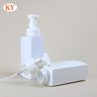 Botol pembersih wajah Mousse, pencuci wajah terpisah, botol busa plastik botol gelembung PET square 500ml