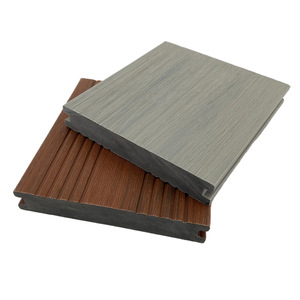 Plancher extérieur <span class=keywords><strong>en</strong></span> composite bois-<span class=keywords><strong>plastique</strong></span>, planches rectangulaires co-extrudées, résistantes à l'humidité, à la moisissure et anticorrosion - Product Image 4