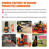 Lanceur pneumatique portable longue portée pour survie aquatique, équipement de sécurité maritime d'urgence, lanceur de corde de sauvetage