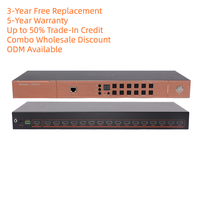Switch HDMI 16 Port ODM 4K 60Hz Pengalih Video Mendukung Kontrol RS232 IP Multi-PC ke Monitor Tunggal untuk Home Theater